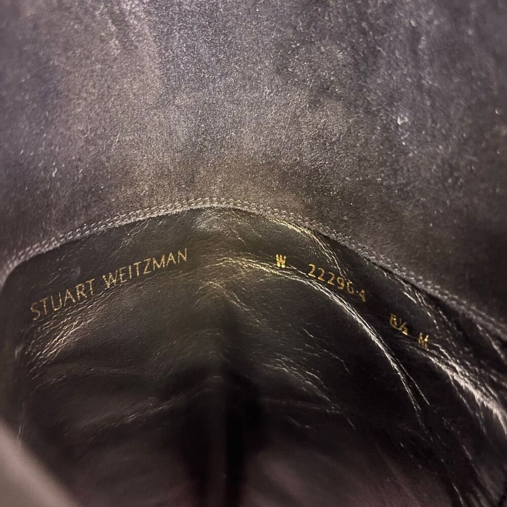 Stuart Weitzman Black Suede Over The Knee‎ Tall Boots Size 8.5 - Picture 5 of 11